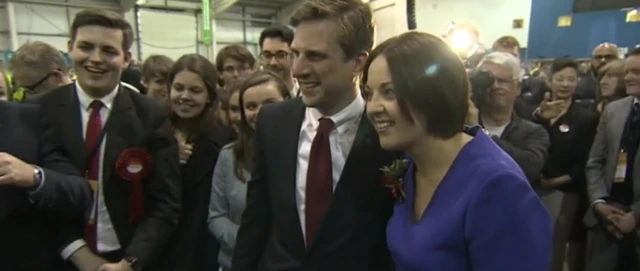 Scottish Labour leader Kezia Dugdale arrives in Ingliston in Edinburgh