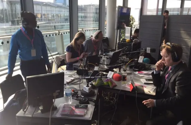 BBC Radio London team in City Hall