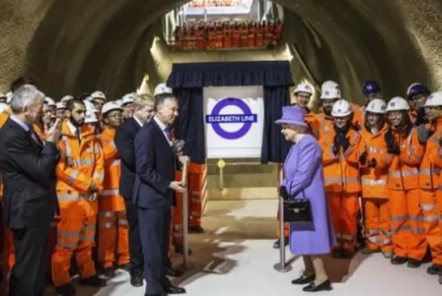 The Queen unveils the name for Crossrail