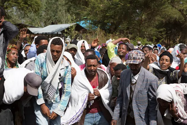 Oromo mourners