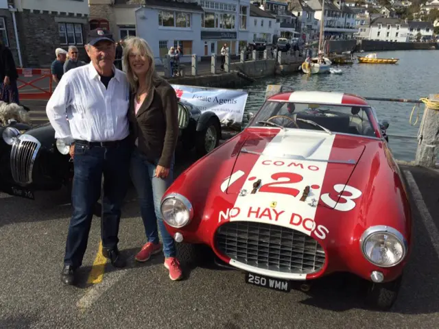 Pink Floyd's Nick Mason with his Ferrari Carrera Panamerica