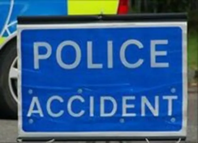 Police accident sign