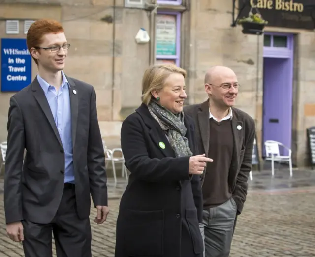 Ross Greer, Patrick Harvie and Natalie Bennet