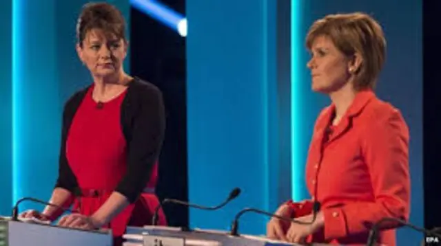 Leanne wood and Nicola Sturgeon