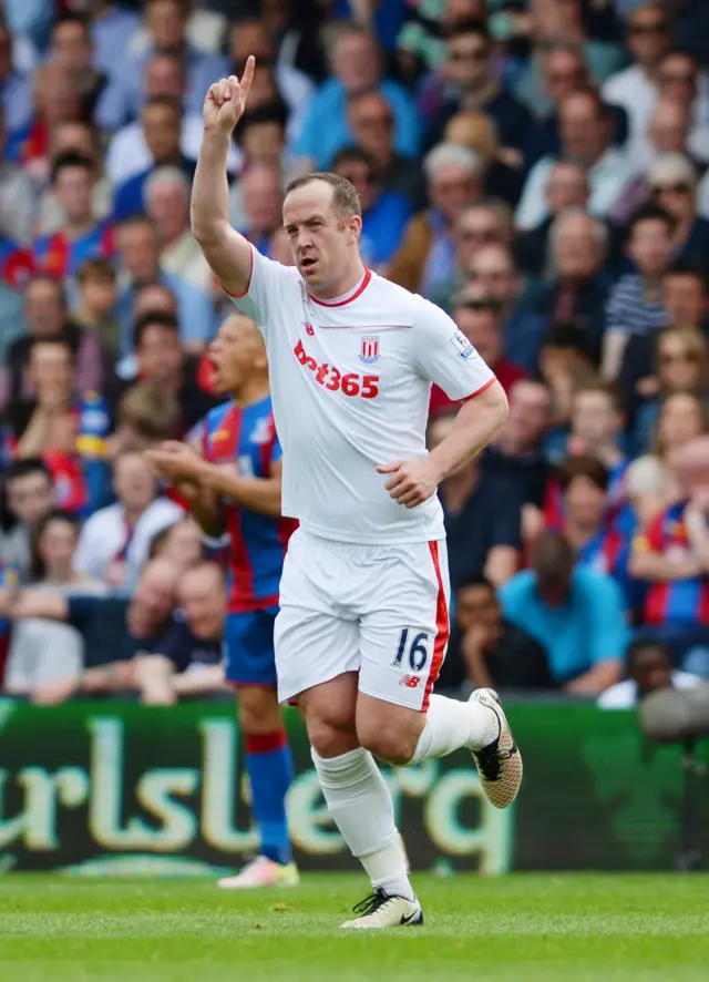 Charlie Adam celebrates