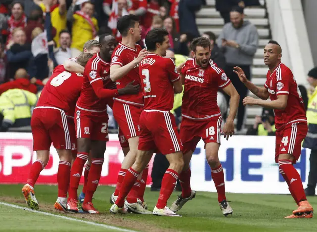 Middlesbrough celebrate