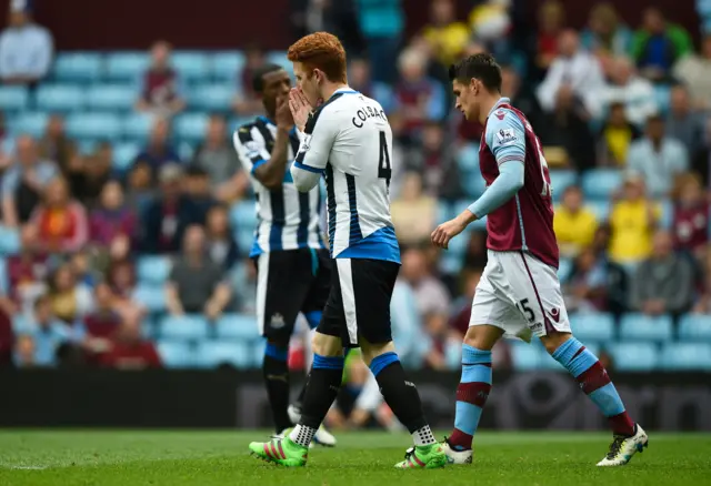 Jack Colback reacts