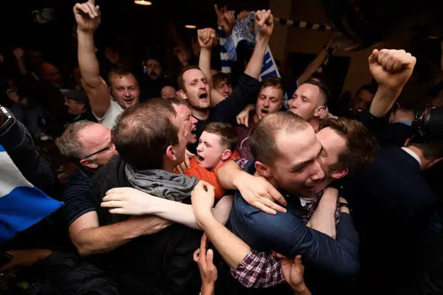 Leicester celebrate