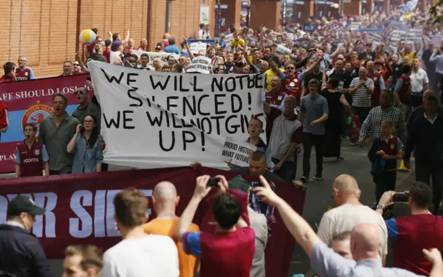 Aston Villa protests