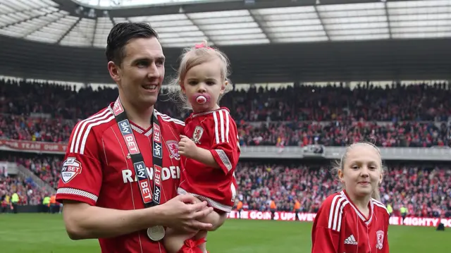 Stewart Downing and daughters