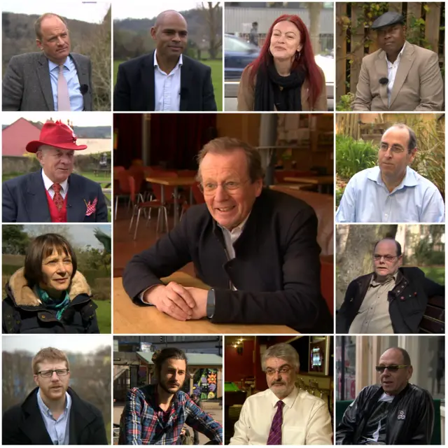 Bristol mayor collage of 13 candidates