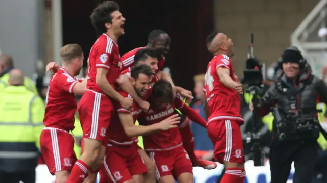 Middlesbrough celebrate