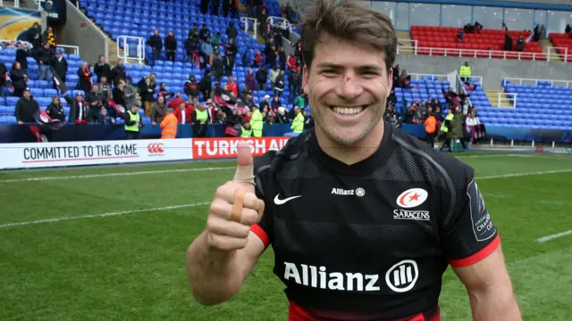 Schalk Brits thumbs up for Saracens