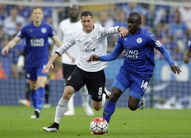 N'golo Kante and Bryan Oviedo