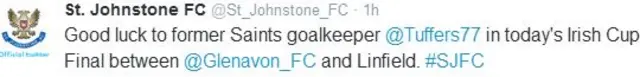 St Johnstone Tweet