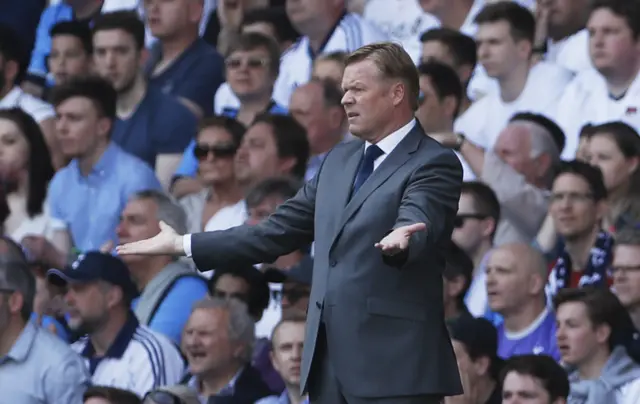 Ronald Koeman reacts