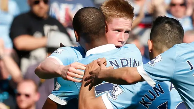 Kevin De Bruyne celebrates