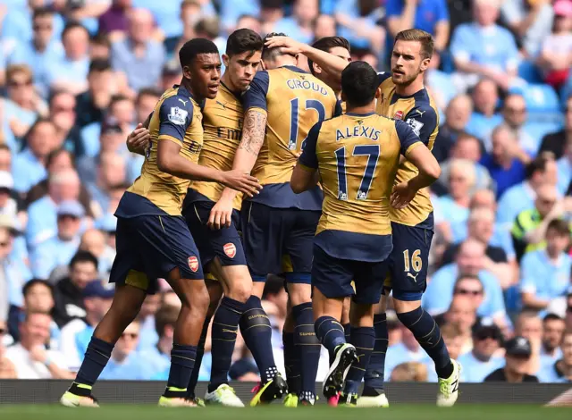 Arsenal celebrate