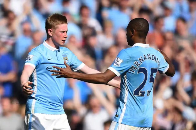 Kevin de Bruyne celebrates