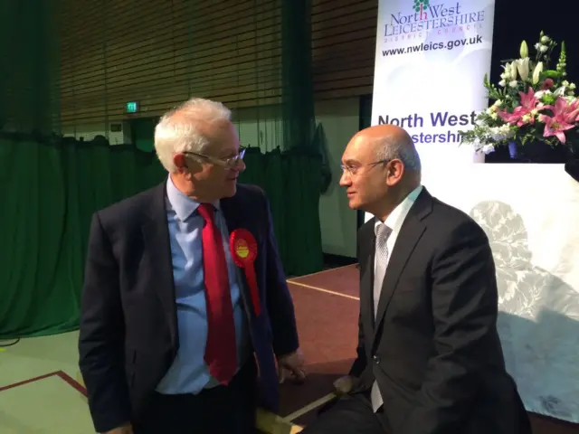 Lord Willy Bach talking to MP Keith Vaz