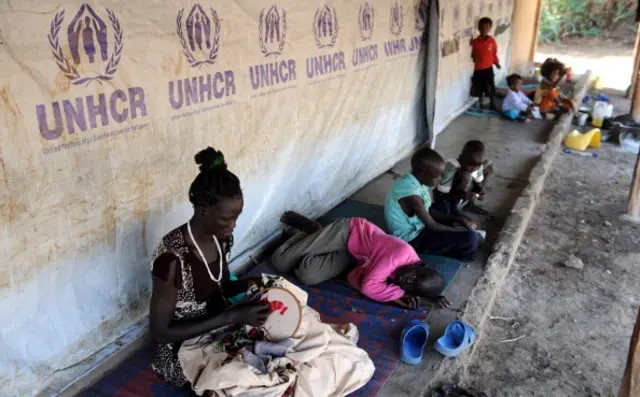 Refugees in Kakuma camp