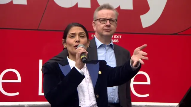 Conservative MPs Michael Gove and Priti Patel