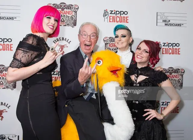 Bernie Clifton and his rock chick