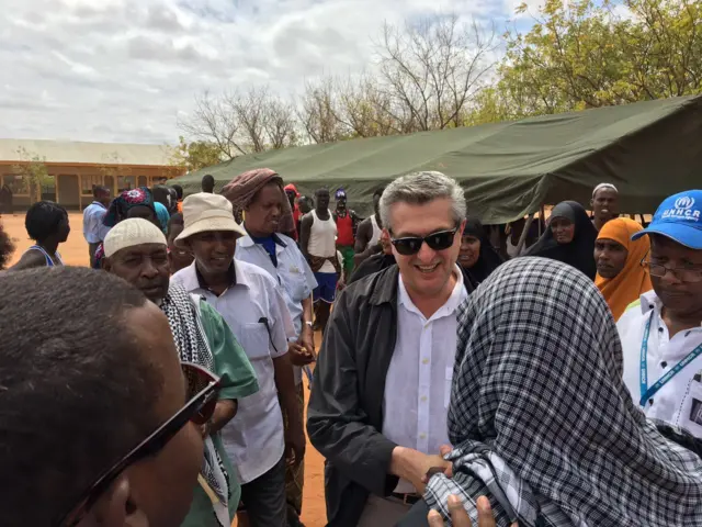 UNHCR head in Dadaab