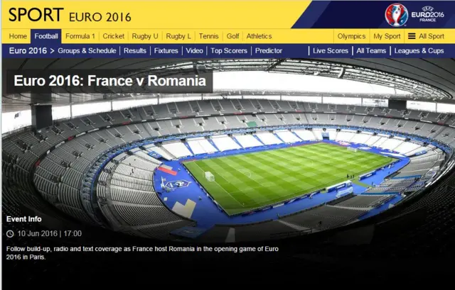 Euro 2016: France v Romania live page