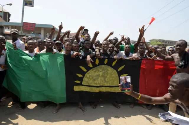 Biafra supporters