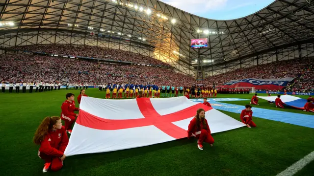 National anthems ahead of England v Russia