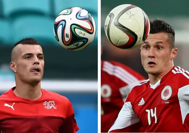 Granit Xhaka and Taulant Xhaka