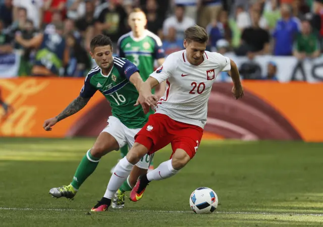 Poland's Lukasz Piszczek has been overlapping threateningly