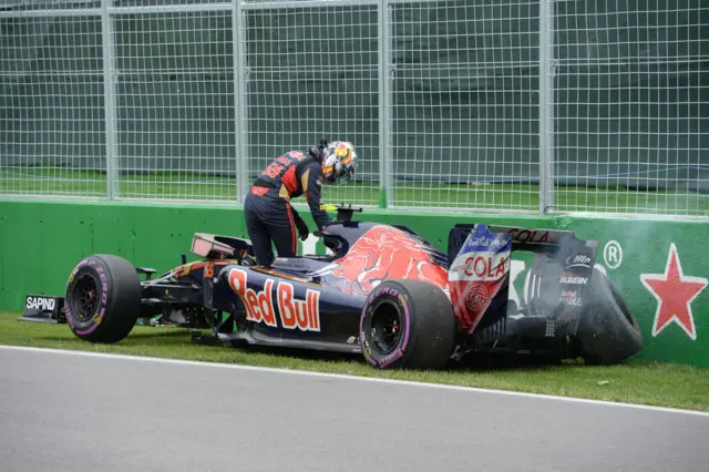 Carlos Sainz crashes in qualifying