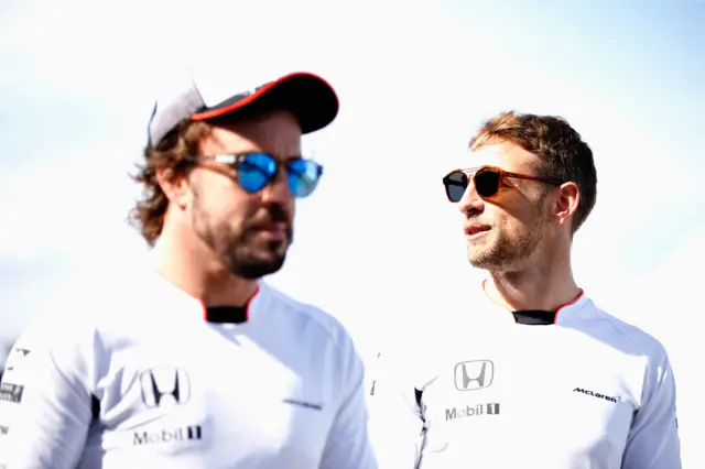 Fernando Alonso and Jenson Button