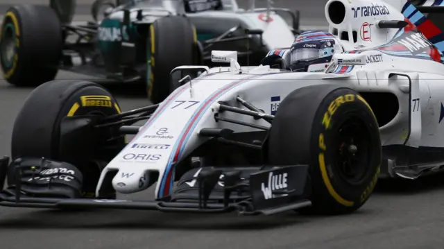 Valteri Bottas in third position