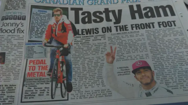 Sun on Sunday F1 report