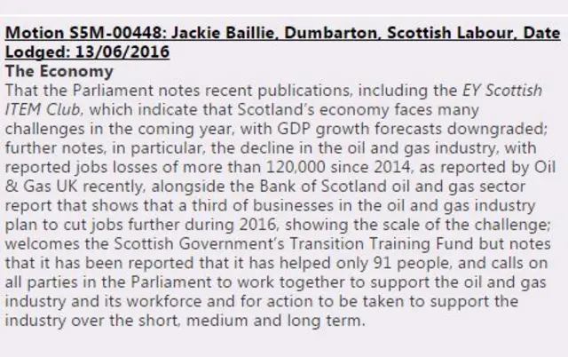 Scottish Labour motion