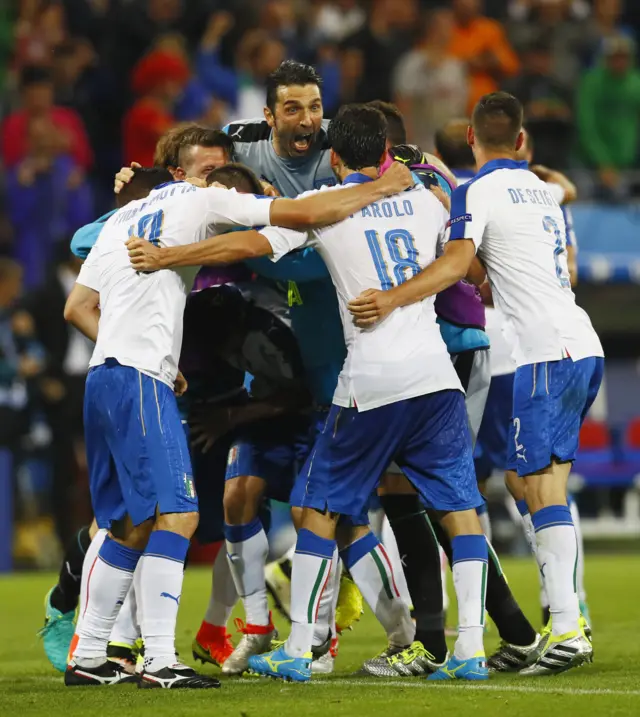 Italy celebrate