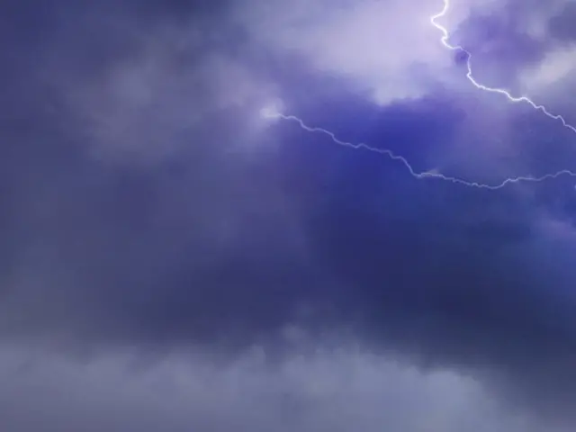 Photo of lightning in Pershore