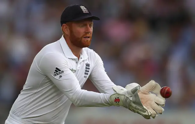 Jonny Bairstow makes a catch