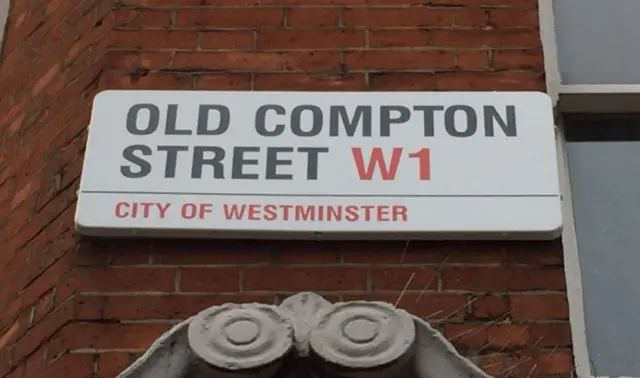 Old Compton Street sign