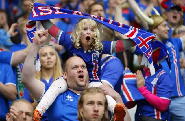 Iceland fans