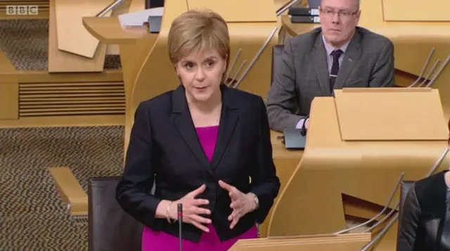 First Minister Nicola Sturgeon