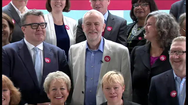 Jeremy Corbyn and other shadow ministers