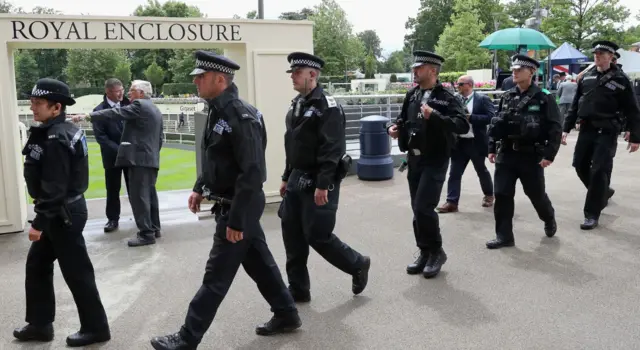 Police at Royal Ascot
