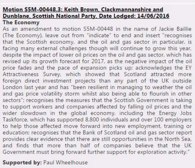 SNP amendment