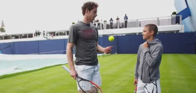 Andy Murray and Romeo Beckham