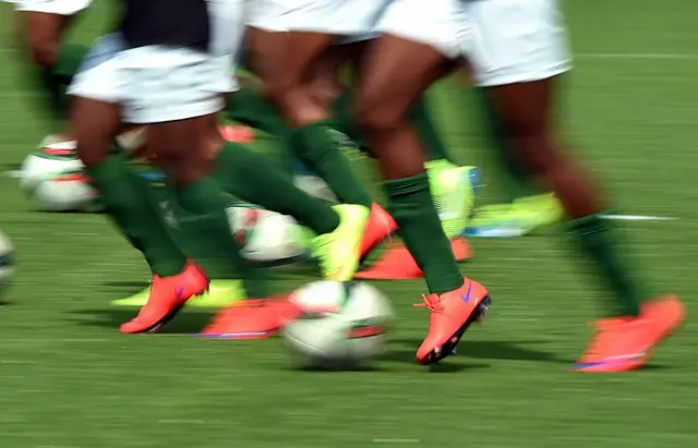 Women playing football