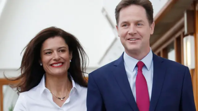 Miriam Gonzalez Durantez and Nick Clegg